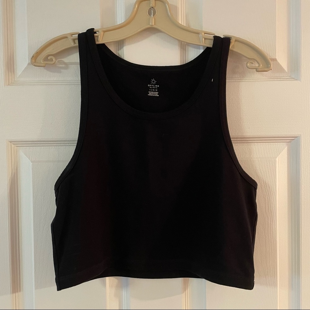 Aerie Offline OG Cropped Halter Tank